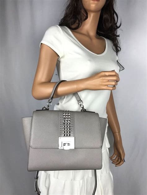 michael kors tina handtasche|michael kors silver satchel handbag.